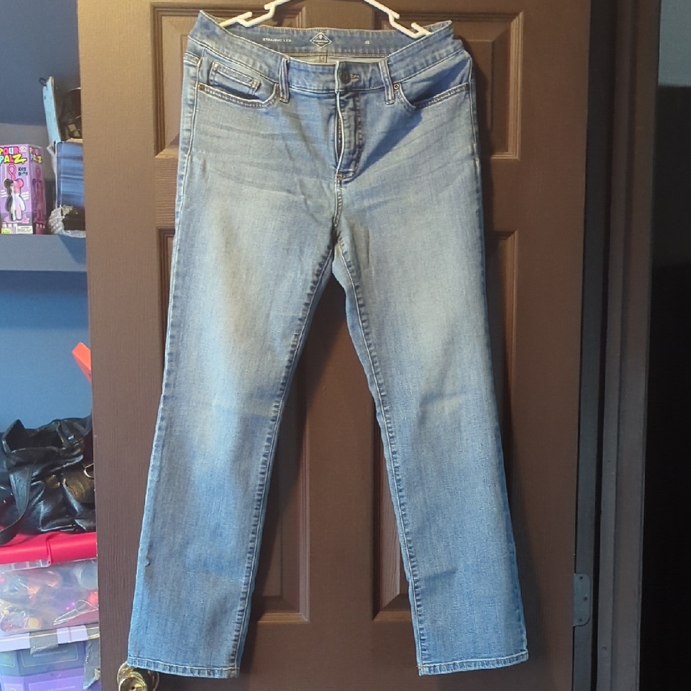 St. John's Bay Light Blue Straight Leg Jeans